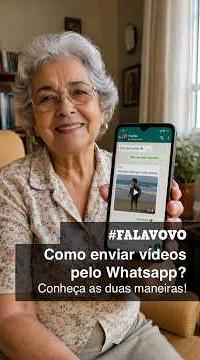 Como enviar vídeo pelo Whatsapp #iPhone #android #whatsapp