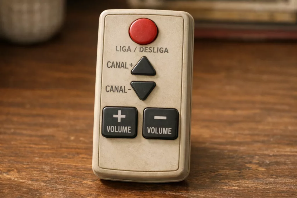 Como seria um controle remoto antigo 