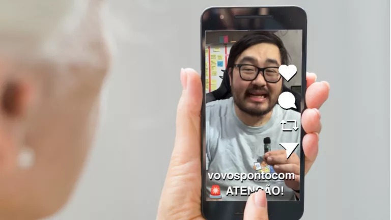 Tirando as informações da frente do Reels no Instagram